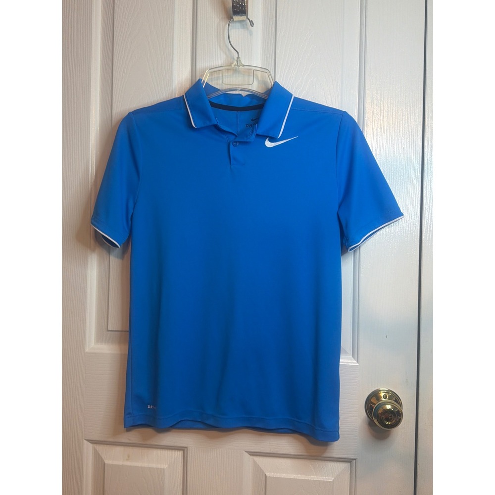 Nike Dri-FIT Mens XL Blue Short Sleeve Golf Polo‎ Shirt 915882-406